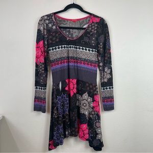 CHACOK Mia Long Sleeves Asymmetrical Hem Dress